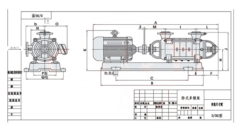 DDG Horizontal Multistage Centrifugal Pump type anzhuang 1