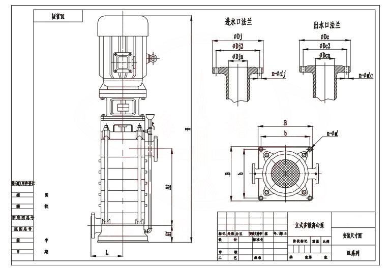 DLDLR Vertical Multistage Centrifugal Pump type anzhuangtu 1