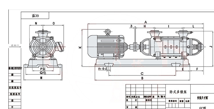 GC Horizontal Multistage Boiler Feed Pump typeanzhuang 1