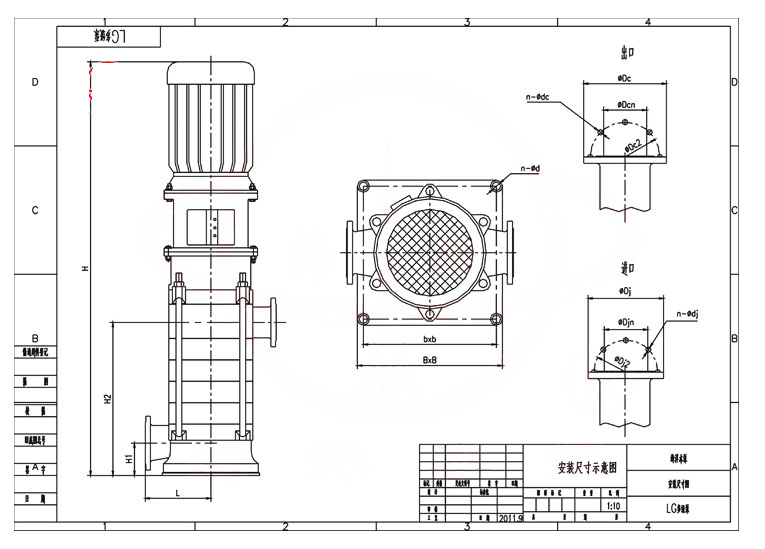 LG B Fvertical multistage centrifugal pump typeanzhuang