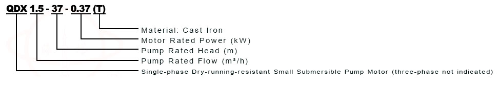 QDXTQXT Stainless Steel Submersible Clean Water Pump type