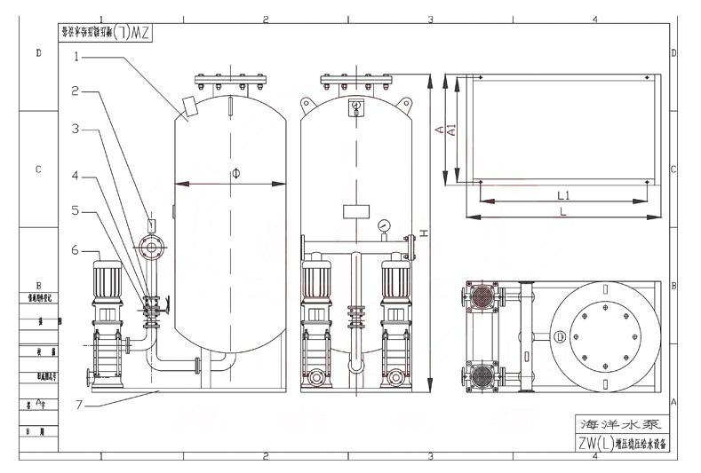 W-HY Fire Booster and Pressure-Stabilizing Unit Structure Diagram