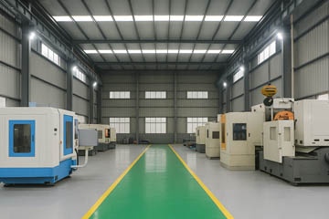 CNC machining workshop